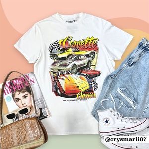 Corvette Classics White Graphic Tee (can be UNISEX)